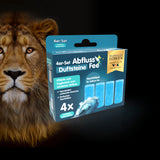 Abfluss-Fee Waschbecken 4x Duftstein Meeresbrise Nachfüllset gegen Gerüche und Verstopfungen, hält bis zu 3 Monate, einfach nachzufüllen.