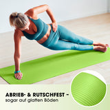 #DoYourFitness Fitnessmatte grün 183x61x1,5 cm rutschfest und robust für Yoga, Gymnastik, Indoor & Outdoor Training