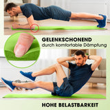 #DoYourFitness Fitnessmatte Grün 183x61x1,5 cm mit gelenkschonender Dämpfung, hoher Belastbarkeit, ideal für Yoga und Gymnastik indoor & outdoor.