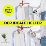 EASYmaxx Wäschespinne für 18 Bügel - klapp- & höhenverstellbar, ideal zum platzsparenden Trocknen von Hemden, Blusen und mehr in- & outdoor.
