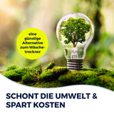 EASYmaxx Elektro-Wäscheständer 900 mit Rollen, 2 Etagen & 2 Bügel-Seitenflügeln als umweltfreundliche Alternative zum Wäschetrockner.