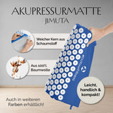 DoYourFitness Akupressur-Set Jimuta blau mit weichem Schaumstoffkern aus 100% Baumwolle, leicht, handlich und kompakt.