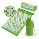 DoYourFitness Akupressur-Set Jimuta grün mit Nadelmatte, Nackenkissen und Tragetasche für ganzkörper Entspannung und Durchblutung.
