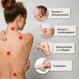 DoYourFitness Akupressur-Set Jimuta türkis, Massagepunkte Nacken, Rücken, Oberschenkel, Waden und Fußsohlen zur Entspannung und Durchblutungsförderung.