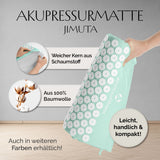 DoYourFitness Akupressur-Set Jimuta 20x20x42 cm türkis mit weichem Schaumstoffkern und 100% Baumwolle, leicht und kompakt.