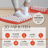 DoYourFitness Akupressur-Set Jimuta in orange mit Matte und Nackenkissen für Ganzkörperentspannung und bessere Durchblutung.