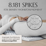 DoYourFitness Akupressur-Set Jimuta in Weiß mit 8.181 Spitzen zur Förderung der Durchblutung und Entspannung für den ganzen Körper.