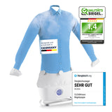 CLEANmaxx Hemdenbügler PRO STEAM in Weiß mit automatischem Auffrischen, Trocknen und Bügeln von Hemden.