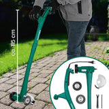 EASYmaxx Fugenreiniger elektrisch 140 Watt grün mit ergonomischem Griff und Führungsrad für mühelose Fugenreinigung ohne Bücken oder Knien.