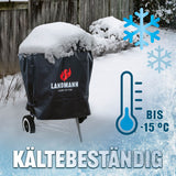 LANDMANN Wetterschutzhaube Premium - 90x70x70cm schützt Grill bis -15°C, aus robustem 600D Polyester, wasserdicht und kältebeständig.