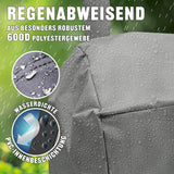 LANDMANN Premium Wetterschutzhaube 78x130x118 cm aus 600D Polyester, wasserdicht mit PVC Innenbeschichtung und regenabweisend.