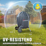 LANDMANN Wetterschutzhaube Premium 90x70x70 cm, UV-beständig, wasserdicht, reißfest, passend für Kepler Serie, grau.