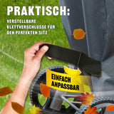 LANDMANN Wetterschutzhaube Premium 90x70x70 cm grau mit verstellbaren Klettverschlüssen für perfekten Sitz und Schutz bei Wind und Wetter.
