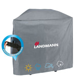 LANDMANN Premium Wetterschutzhaube 59x127,5x117 cm, UV-beständig, wasserdicht, atmungsaktiv, mit verstellbarem Verschluss, wetterfest.