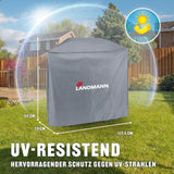 LANDMANN Premium Wetterschutzhaube 59 x 127,5 x 117 cm, UV-beständig, wasserdicht, kältebeständig und atmungsaktiv für Triton Grills.