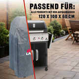 LANDMANN Wetterschutzhaube Premium - 55 x 117 x 90 cm, wasser- und UV-beständig, atmungsaktiv mit Ventilationsöffnungen, kältebeständig bis -20°C.