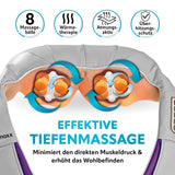VITALmaxx Shiatsu-Massagegerät mit 8 Massagebällen, Wärmefunktion, Knet- und Vibrationsmassage für entspannende Tiefenmassage.