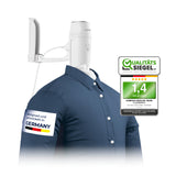 CLEANmaxx Hemdenbügler PRO KOMPAKT in weiß/silber, automatisches Bügeln und Trocknen von Hemden in kurzer Zeit.