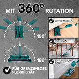 Swivel Sweeper G 2 Akkubesen kabellos mit 360° Drehung für flexible Reinigung unter Möbeln, Ecken und Kanten.