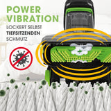 CLEANmaxx Teppichreiniger Pro mit Power Vibration entfernt tiefsitzenden Schmutz effektiv aus Teppichen und Polstern.