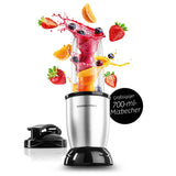 GOURMETmaxx Nutrition Mixer - 4-tlg. mit 700-ml-Mixbecher, rostfreier Edelstahlklinge, ideal für Smoothies und Babynahrung.