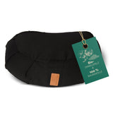 #DoYourYoga Yoga-Kissen Ganesh Halbmond 45x30x14 cm Schwarz, gefüllt mit Bio-Dinkelspelz und Bezug aus 100% Baumwolle