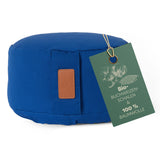 #DoYourYoga Yoga-Kissen Vishnu rund 30x30x15 cm Navyblau, gefüllt mit Bio-Buchweizenschalen, Bezug 100% Baumwolle, waschbar.