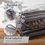 #DoYourYoga Yoga-Bolster Tarik mit abnehmbarem, waschbarem Bezug, gefüllt mit Bio-Buchweizenschalen, 68 x 22 x 22 cm, Style 19.