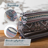 #DoYourYoga Yoga-Bolster Tarik mit Bio-Buchweizenschalen, 68x22x22 cm, abnehmbarer Bezug, praktischer Tragegriff, indisches Design