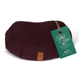 #DoYourYoga Yoga-Kissen Ganesh Halbmond 45x30x14 Braun, gefüllt mit Bio-Buchweizenschalen und Bezug aus 100% Baumwolle.