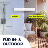 EASYmaxx Wandwäschetrockner 400 - klappbar, 4 m Trockenlänge, montagefertig für Bad und Balkon, platzsparend und stromlos.