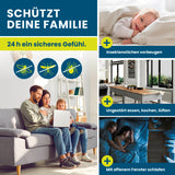 HOBERG Insektenschutzvorhang 100x210 cm mit XXL-Magnetbändern schützt vor Insekten, luftdurchlässig und leicht montierbar.