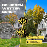 Where Tomorrow Pop Up Pavillon Gartenzelt Seitenwand Schwarz aus 190T Polyester, PU-beschichtet, wetterfest und UV-Schutz für Garten und Terrasse.