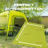 Where Tomorrow Pop Up Pavillon Gartenzelt Seitenwand in Grün, 190T Polyester, wind- und wetterfest, Maße 155x132x231 cm.
