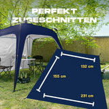 Where Tomorrow Pop Up Pavillon Gartenzelt - Seitenwand - Navy aus langlebigem 190T Polyester, wetterfest und passgenau zugeschnitten.