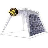 Where Tomorrow Pop Up Pavillon Gartenzelt - Seitenwand - Camouflage-Grau aus wetterfestem, PU-beschichtetem 190T Polyester, schützt vor Wind.