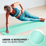 #DoYourFitness Fitnessmatte Türkis 190x100x1 cm rutschfest, robust, ideal für Yoga, Gymnastik, In- & Outdoor-Training.