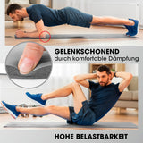 #DoYourFitness Fitnessmatte grau 183x61x1,5 cm rutschfest, gelenkschonend, strapazierfähig für Yoga, Gymnastik indoor und outdoor.