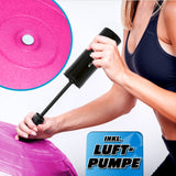 #DoYourFitness Gymnastikball inkl. Ballpumpe, pink, 75 cm, widerstandsfähig mit Anti-Burst-System, ideal für Fitness und Büro.