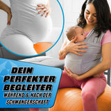 #DoYourFitness Gymnastikball inkl. Ballpumpe - Fitness Sitzball - Orange - 75 cm ideal für Schwangerschaft und Rückentraining.