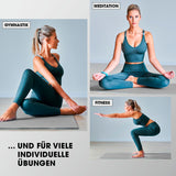 #DoYourFitness Fitnessmatte grau 183x61x1 cm, rutschfest und robust für Yoga, Gymnastik, Fitness indoor und outdoor.