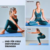 #DoYourFitness Fitnessmatte 183x61x2 cm in Blau für Yoga, Gymnastik, Meditation und Fitness – rutschfest, robust, für Indoor & Outdoor.