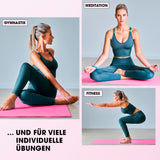 #DoYourFitness Fitnessmatte pink 183x61x2 cm rutschfest und robust für Yoga, Gymnastik und Fitness indoor und outdoor.