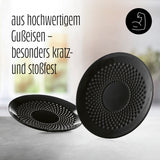 LUMALAND Dessertteller Set aus Gusseisen 2-teilig, kratz- und stoßfeste Servierteller Ø15 cm aus hochwertigem Gusseisen.