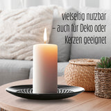 LUMALAND Dessertteller Set aus Gusseisen 2-teilig – Servierteller Ø15 cm, vielseitig nutzbar als Dekoteller oder Kerzenunterlage.