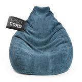 LUMALAND Sitzsack GIANT aus der Cord-Reihe, 135 x 100 cm, Navyblau, soft, waschbar, gerippt, modern, komfortabel, robust.