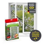 EASYmaxx Insect Protect Insekten- & Pollenschutzgitter mit Magnetbefestigung für Fenster bis zu 130 x 150 cm, zuschneidbar und luftdurchlässig.