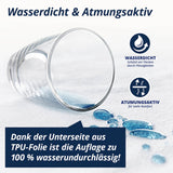 LUMALAND Wasserundurchlässige Matratzenauflage 100x200 cm schützt Matratze dank TPU-Folie wasserdicht und atmungsaktiv vor Flüssigkeiten.