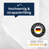 LUMALAND Wasserundurchlässige Matratzenauflage 180x200 cm weiß, hochwertig, strapazierfähig, Premium Qualität, OEKO-TEX Standard 100 zertifiziert.