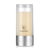 soapflaker Seifenspender für feste Handseife in Silber mit Aloe-Vera Seifenstück für hygienisches Portionieren.